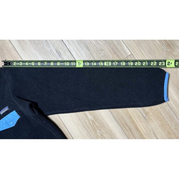 Patagonia Synchilla Snap T Black Fleece Pullover Sweater - Women Size Small - Picture 15 of 15